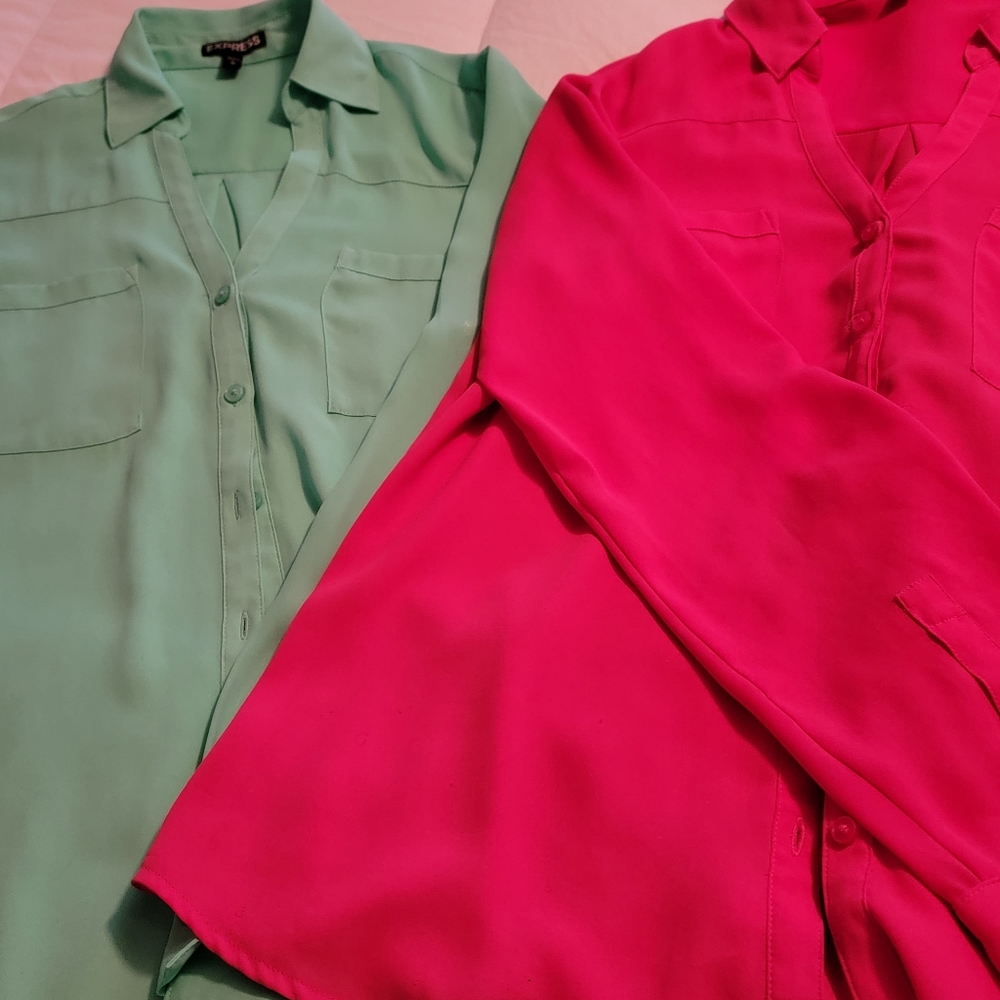2 Express Portofino Blouses M